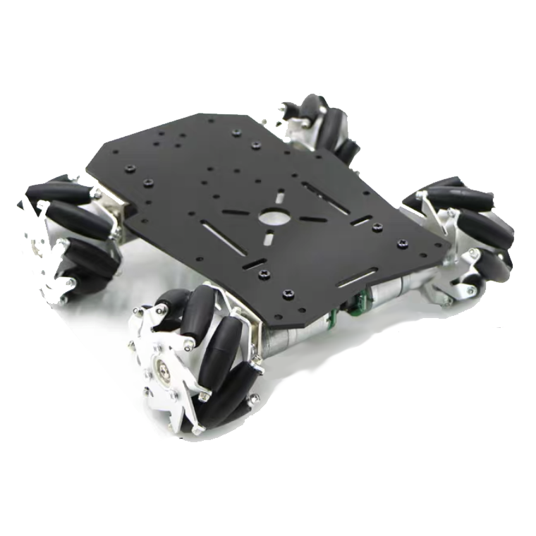 積載重量2kg / 4輪駆動小型DCモータ メカナムホイールロボット台車・カーシャーシ - RoboStation
